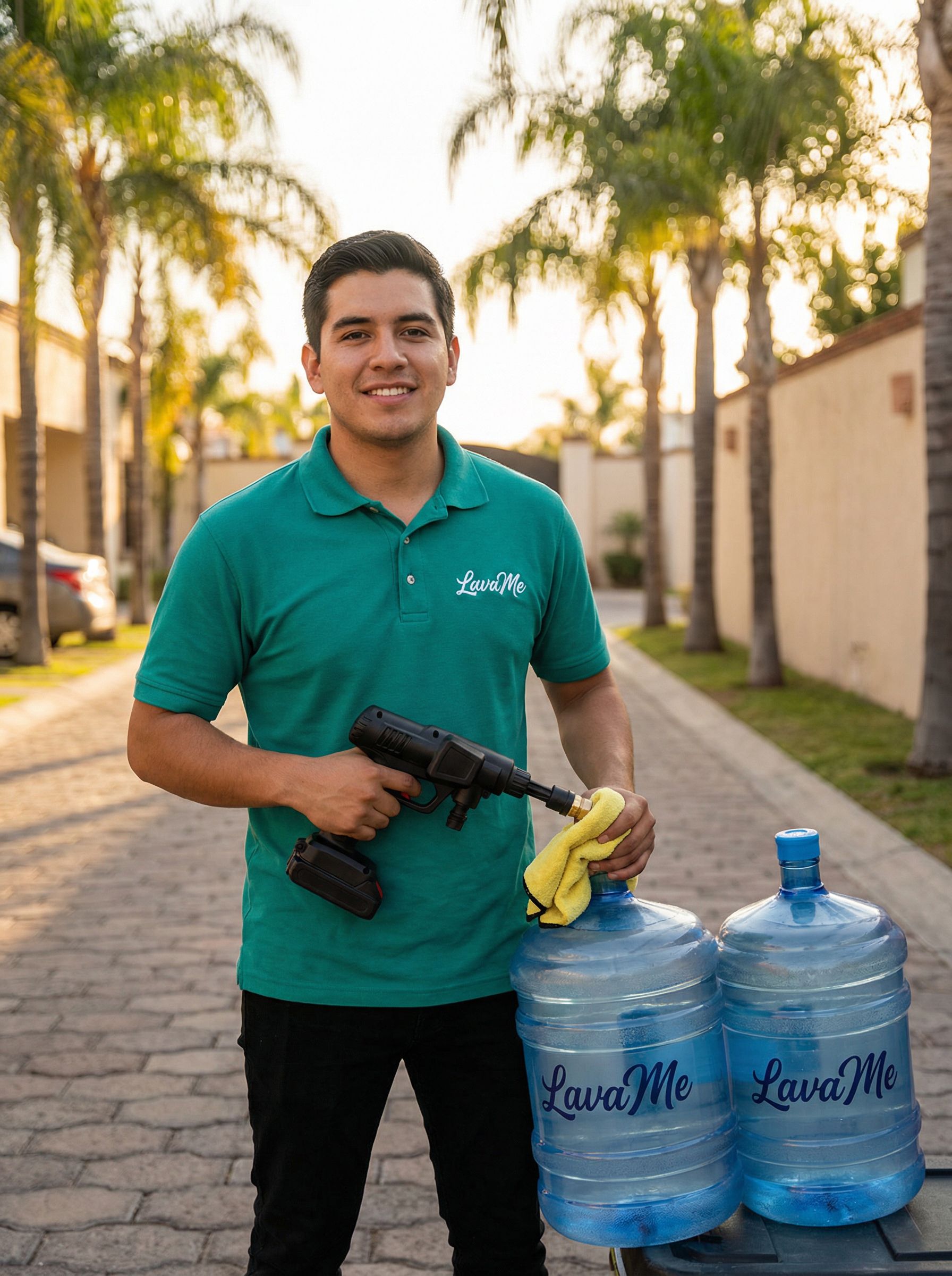 Lavamigo profesional listo para trabajar